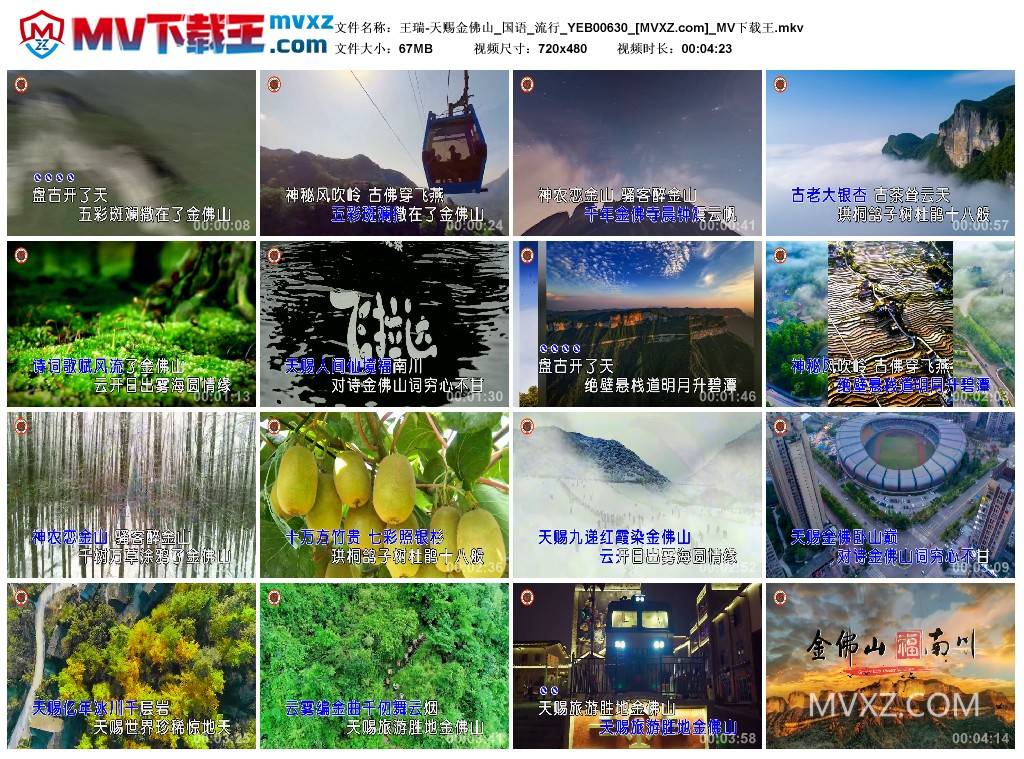 王瑞-天赐金佛山_国语_流行_YEB00630